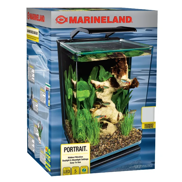 Marineland Portrait Glass Aquarium Kit aquarium starter kit